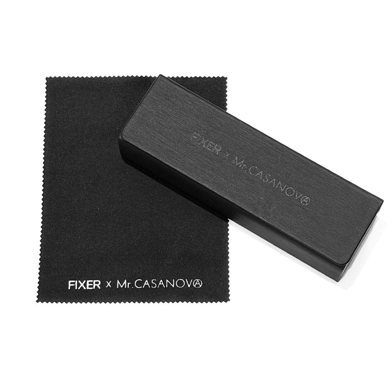 FIXER × Mr.CASANOVA / RAVEN サングラス MATTE BLACK x GUN METAL