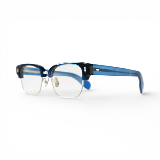 CRYPT サングラス CLEAR DARK BLUE × SILVER / CLEAR LIGHT MIRROR LENS