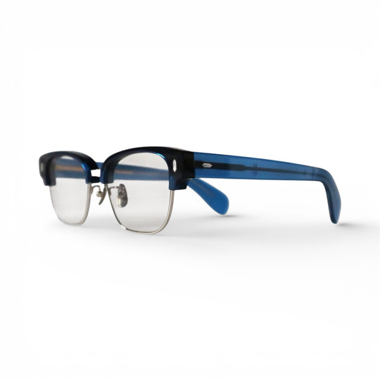 CRYPT サングラス CLEAR DARK BLUE × SILVER / LIGHT GRAY LENS