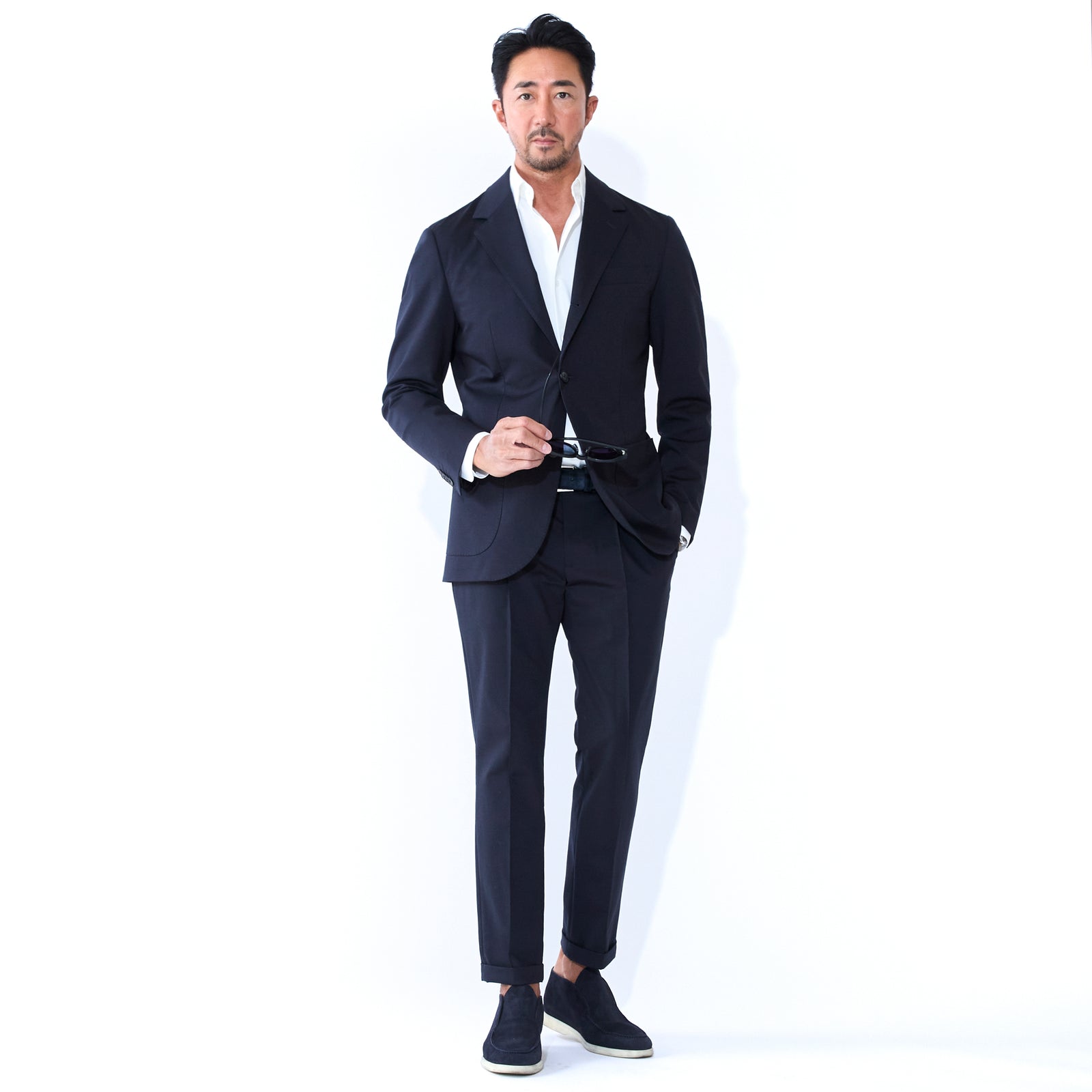 J&R バブリースーツ Duplex Cotton Jersey シングル3Bノッチドトラベルジャケット コスモ