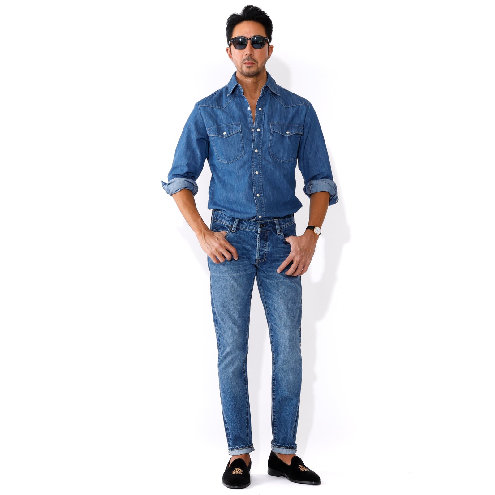 VINTAGE ヴィンテージ ペンキデニムシャツ ライトブルー VINTAGE ヴィンテージ ペンキデニムシャツ ライトブルー - メルカリ