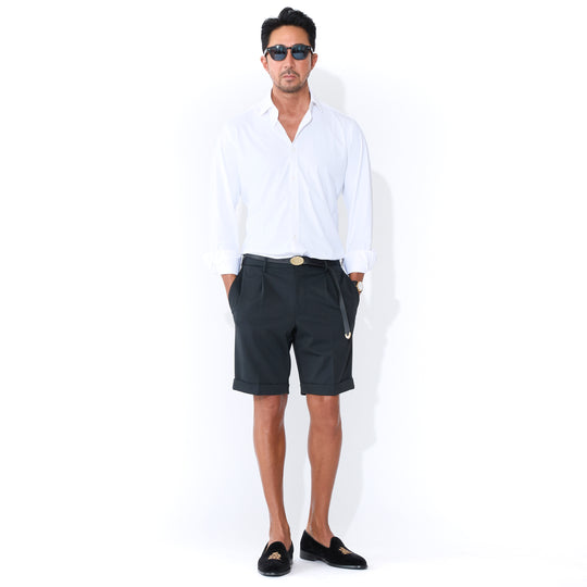 Matte Twist Short Pants マットツイスト ダブルジャージ  ブラック