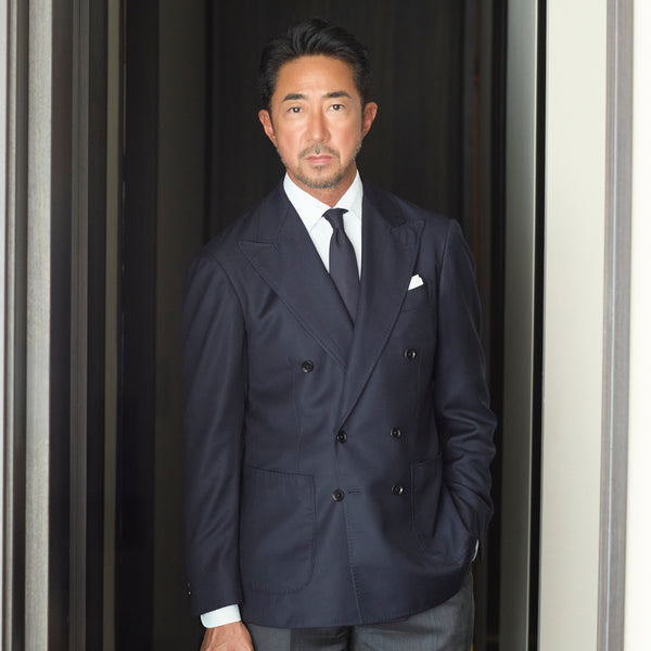 8/27(水)18時販売【干場別注】Loro Piana Fabric Wool ダブルジャケットMade by RING JACKET