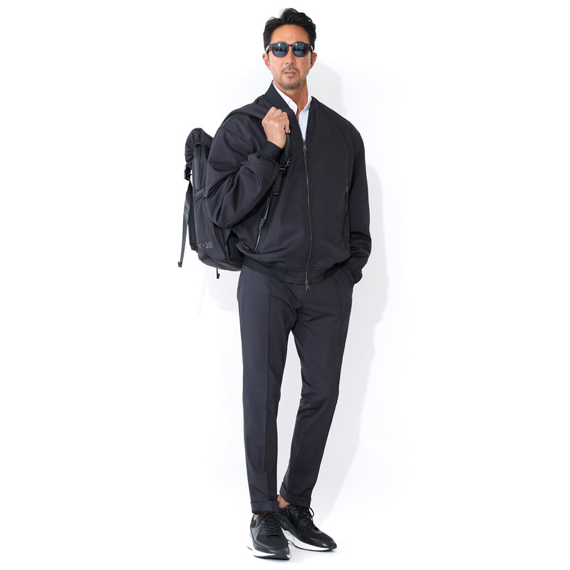 【K-3B EXECUTIVE】24HR-WEARABLE　テーラリング ミルブルゾン 665_N ブラック