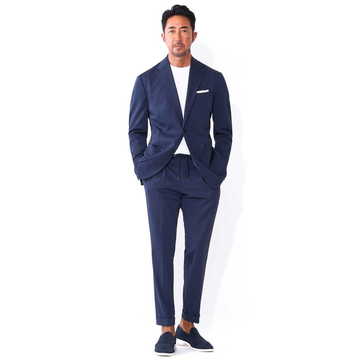 新品！+CLOTHET クロスクローゼット　セットアップ　春夏　ネイビー　千場 CLOTHET｜ クロスクローゼット – MINIMAL WARDROBE