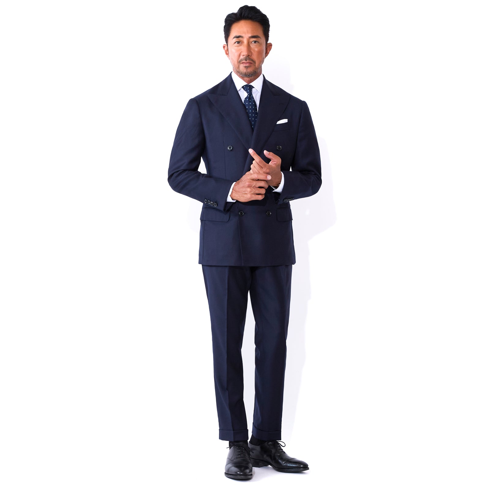 待望のダブルが登場】Per noi セットアップ ダブル 6B ワンプリーツ