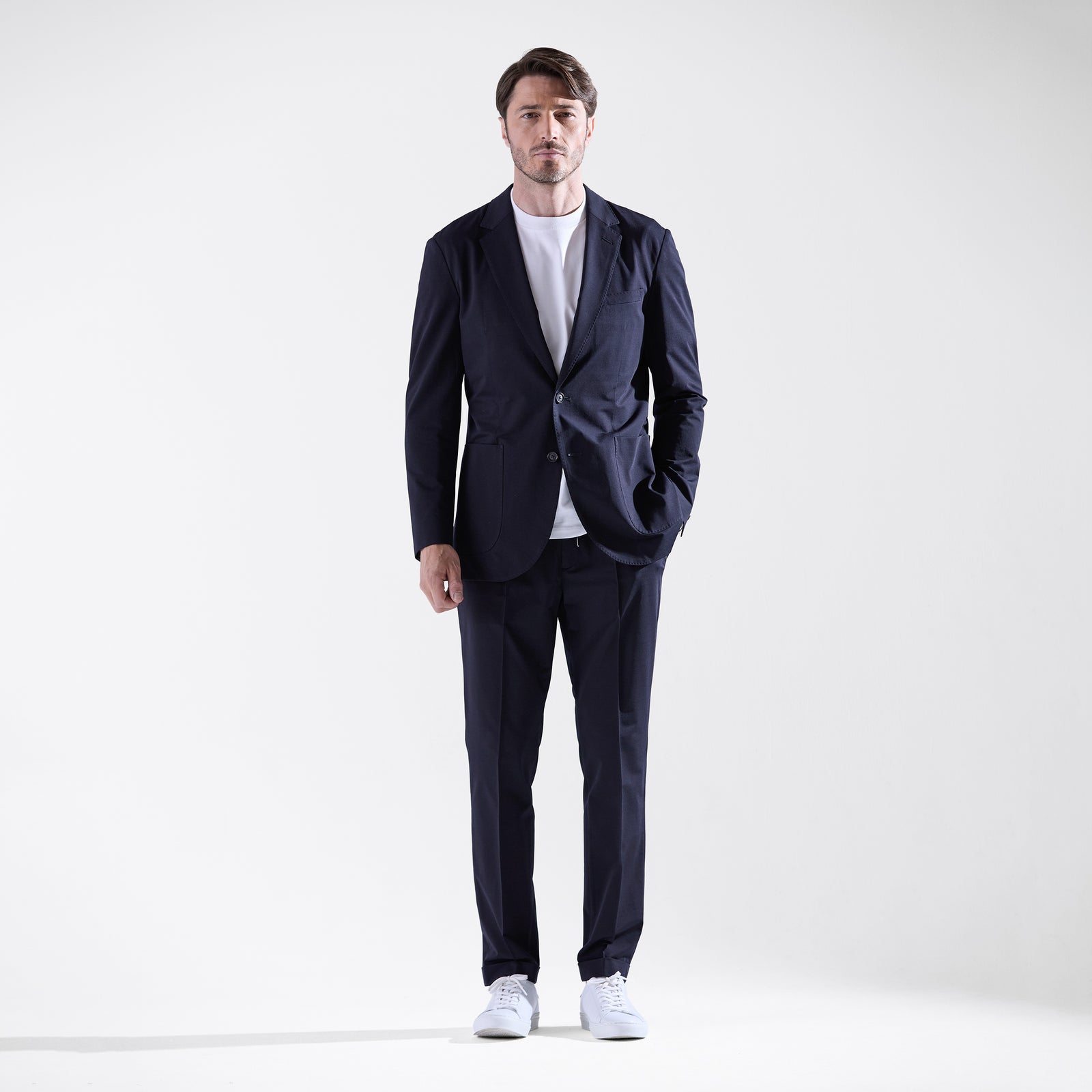 スラックス メンズ UNIWEAR ユニウェア B-9000 日本製生地使用 Summer Dry Air サイドゴムスラックス(1 DARK GREY): : メンズ