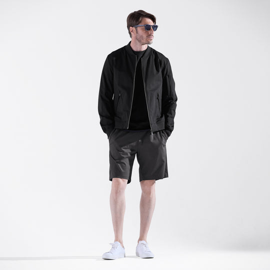 Duplex Cotton Jersey トラベル ショーツ グラファイトグレー