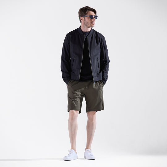 Duplex Cotton Jersey トラベル ショーツ カーキ