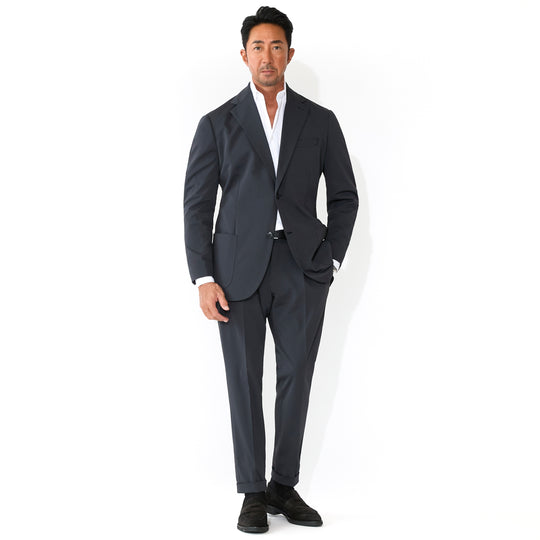 干場完全別注 マットツイスト イージートラウザーⅡ グレー