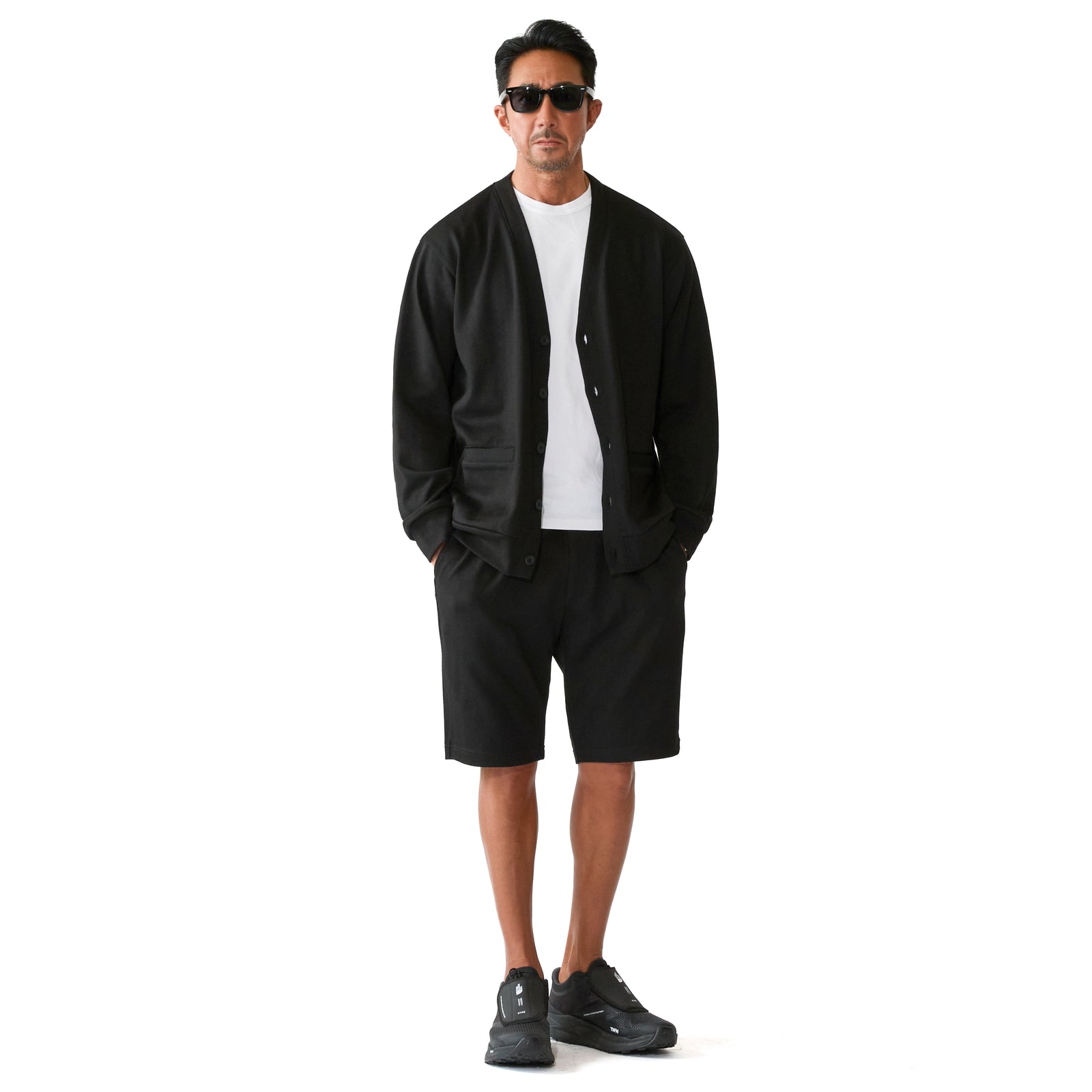 アメリカン・シーアイランドコットン カーディガン ブラック – MINIMAL