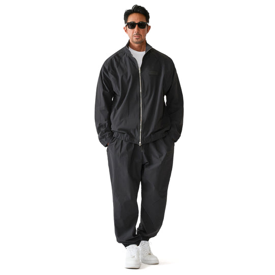 FJT-01 ストレッチナイロン トラックジャケット BLACK