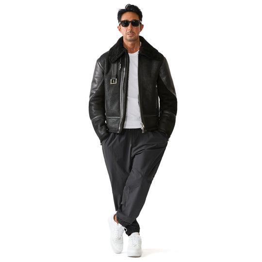 FPT-03 ストレッチナイロン トラックパンツ BLACK