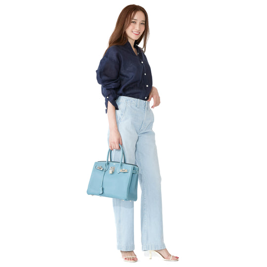 【Women's】フレンチリネン ネイビー