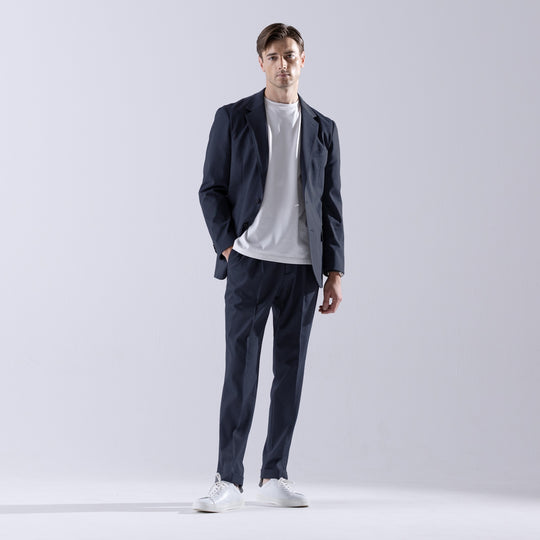 TTM02（ダブルティエム02）バーズアイ  シングル2Bトラベルジャケット ネイビー