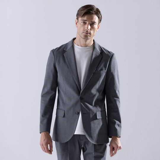 TTM02（ダブルティエム02） シングル2Bトラベルジャケット グレー