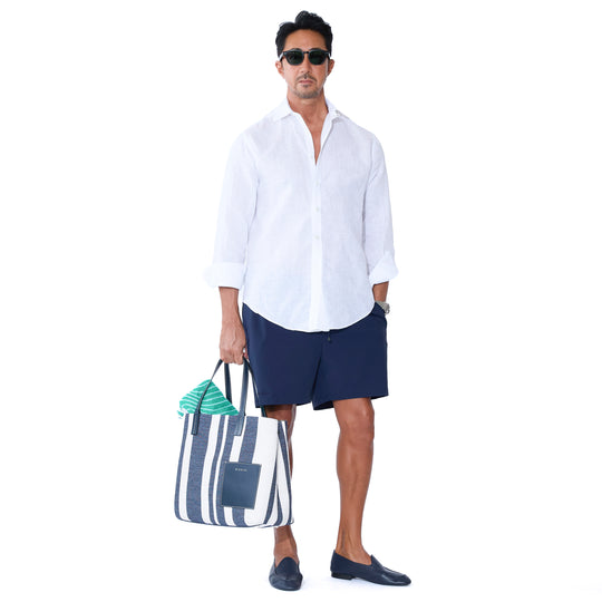 【干場×菅原靴店 完全別注モデル】スイムショーツ ABBRONZATO アッブロンザート A3710 ネイビー