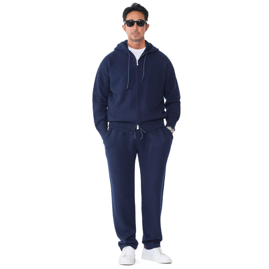 【MMW限定】カシミヤ　ジャカードセットアップ ネイビー