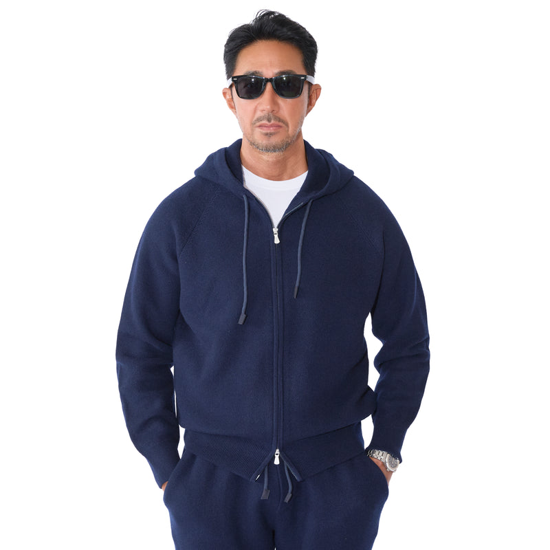MMW限定】カシミヤ ジャカードセットアップ ネイビー – MINIMAL WARDROBE