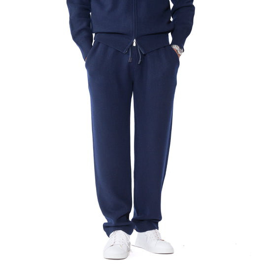 【MMW限定】カシミヤ　ジャカードセットアップ ネイビー