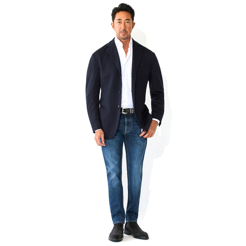 スエードチェルシーブーツ ブラック