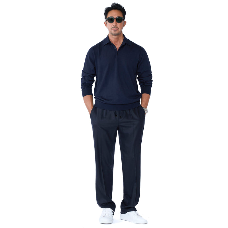 干場別注モデル】H LUCANO ウールカシミヤストレッチ リラックス