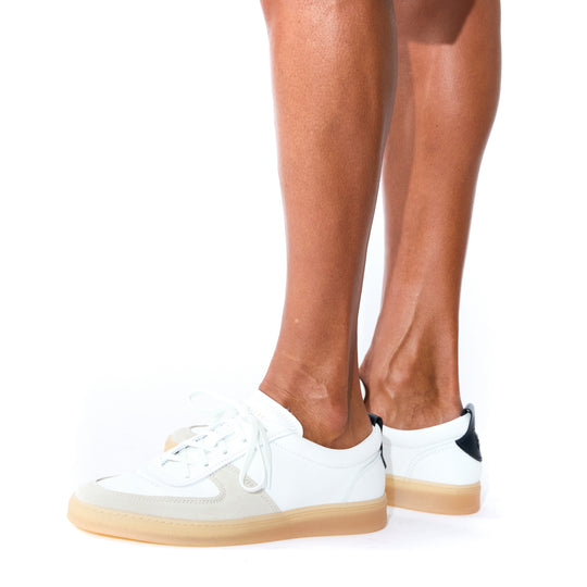 ジャーマントレーナー スニーカー BIANCO/BLU(ホワイト/ネイビー)