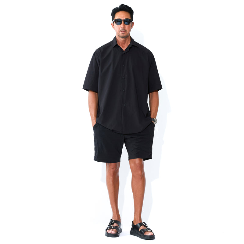 干場義雅×K-3B×DRESSTERIOR】ストレッチシャツ ブラック – MINIMAL