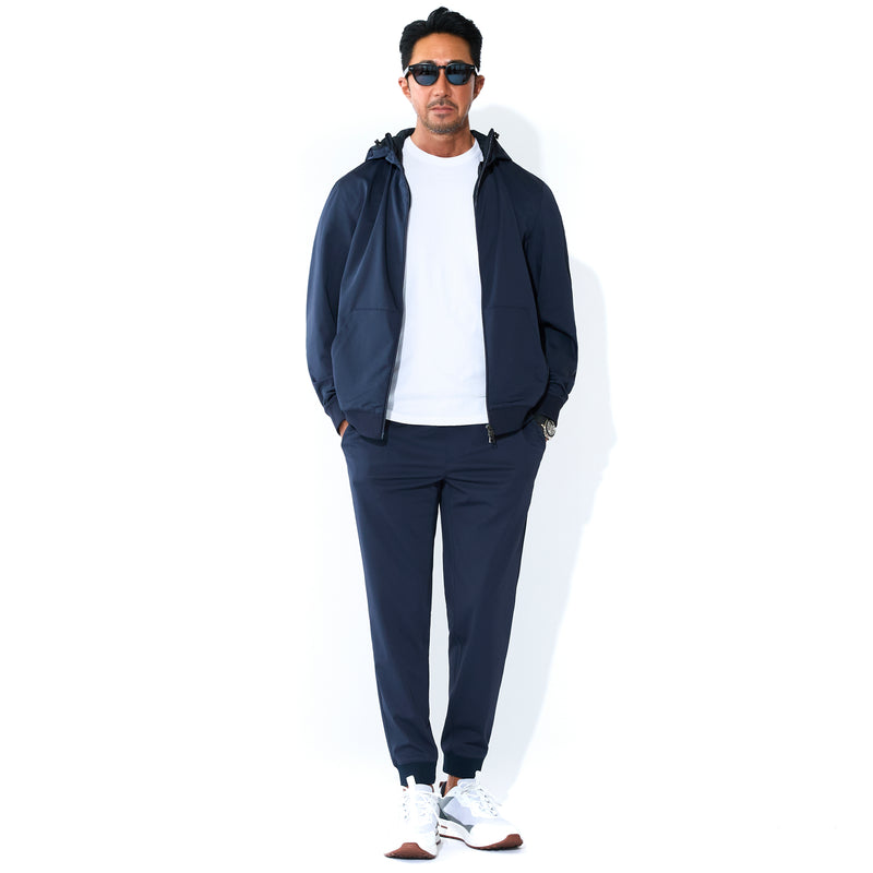 マットツイスト ジップアップ フーディー ネイビー – MINIMAL WARDROBE