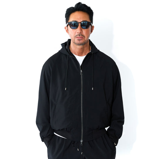 【干場義雅×菅原靴店 コラボ別注モデル】【国内2店舗限定販売】 側章パーカー BONSI GOLD/Z A6427 90 ブラック