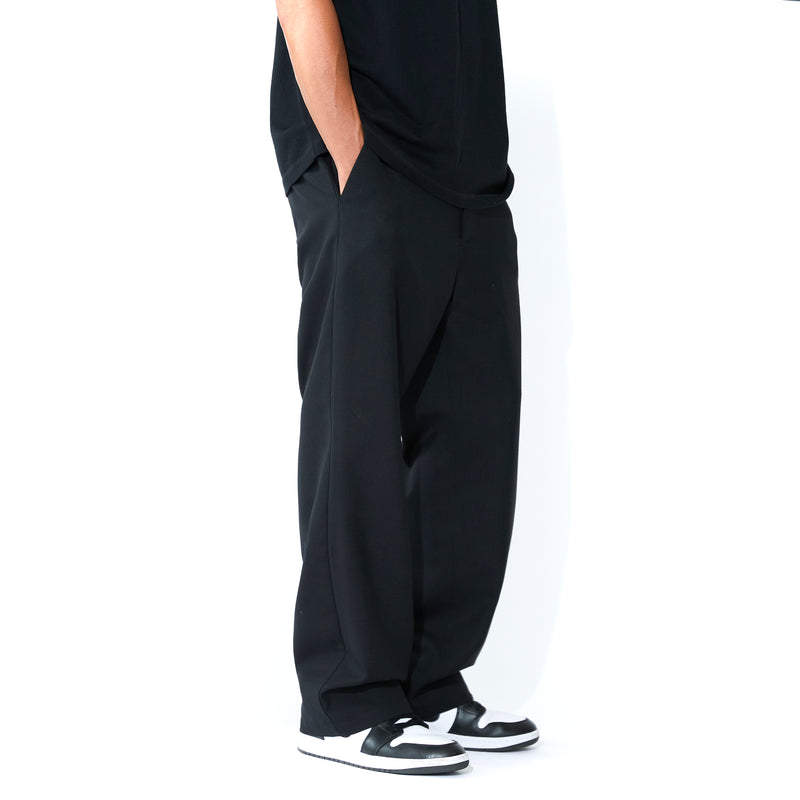 FPT-04 ウール ワイドパンツ BLACK ブラック – MINIMAL WARDROBE