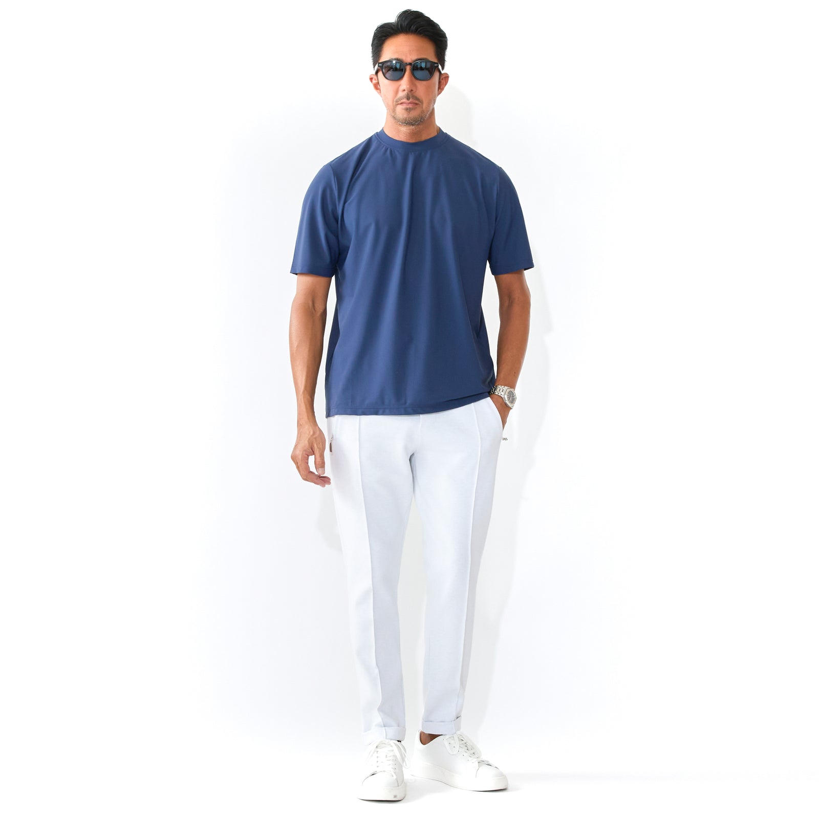 ind ハーフイージーパンツ｜ MARcourt Swifty メンズ セットアップ 1円 新品 DORIANI【伊】Mサイズ イージー ハーフパンツ ストレッチ ジャージー イタリア製バイカラー 茶ブラウン×グレー ドリアーニe518*M