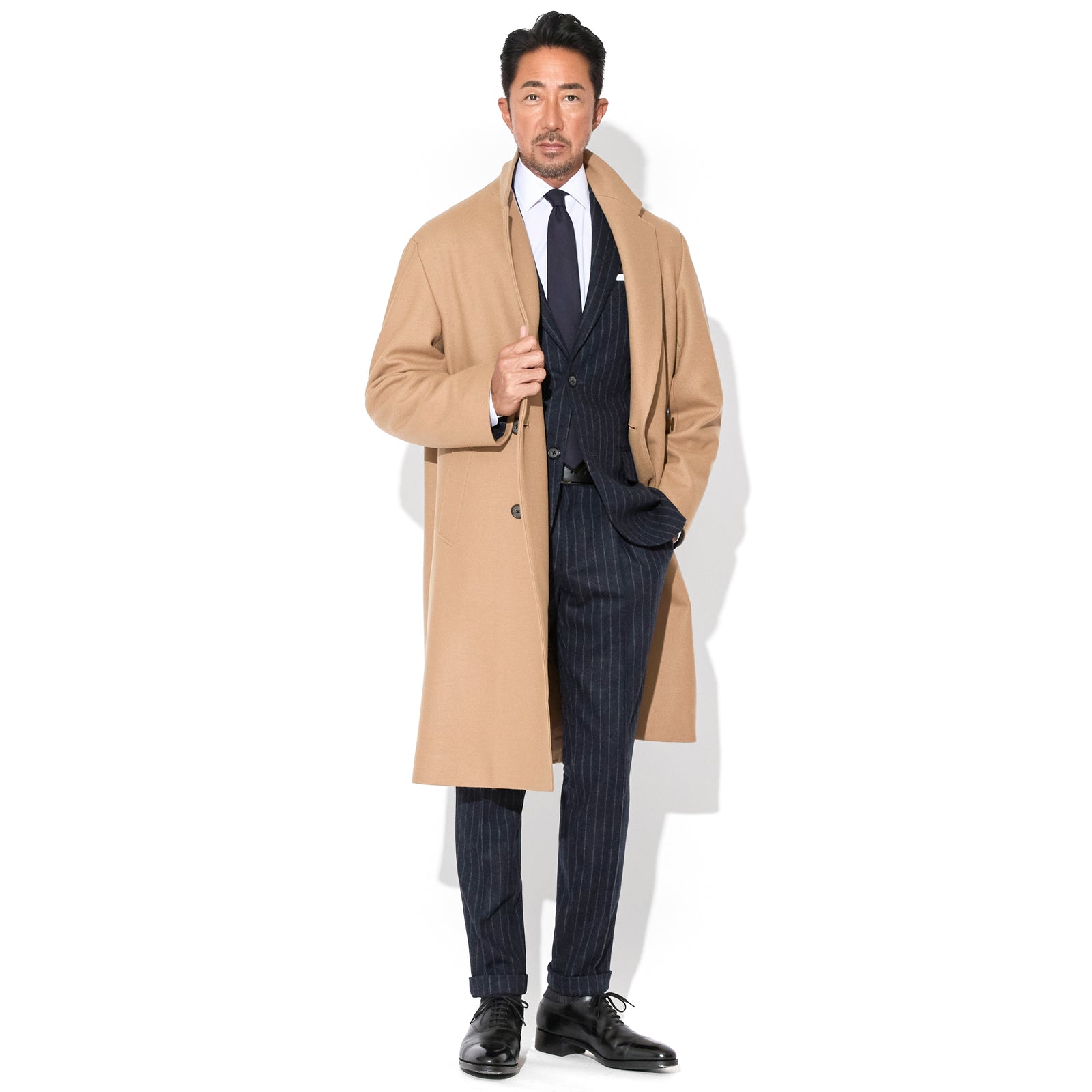 Optima16.5 Merino Jersey オーバーサイズ ダブルチェスター キャメル