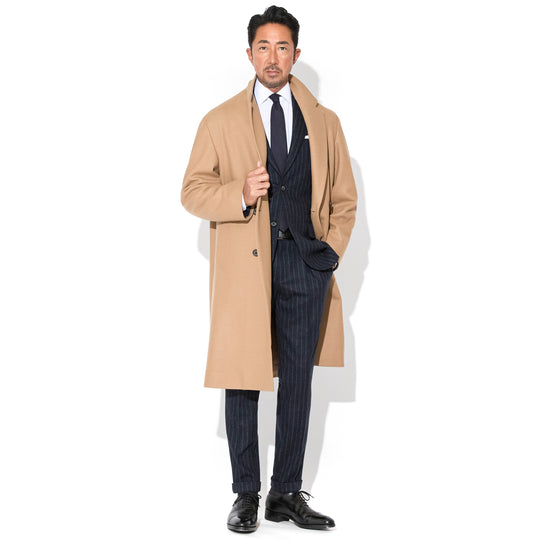 Optima16.5 Merino Jersey オーバーサイズ ダブルチェスター キャメル