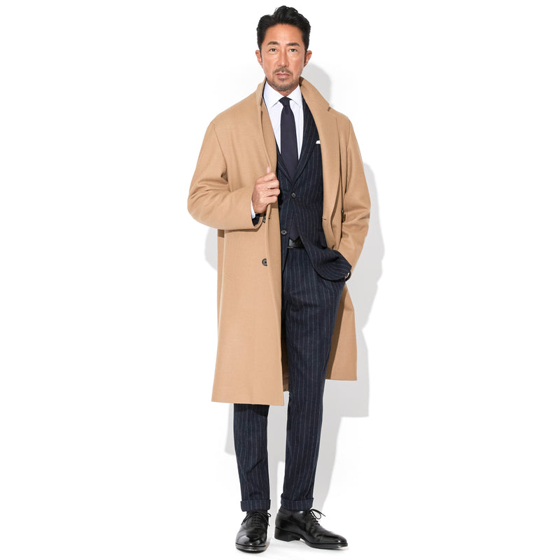 Optima16.5 Merino Jersey オーバーサイズ ダブルチェスター キャメル