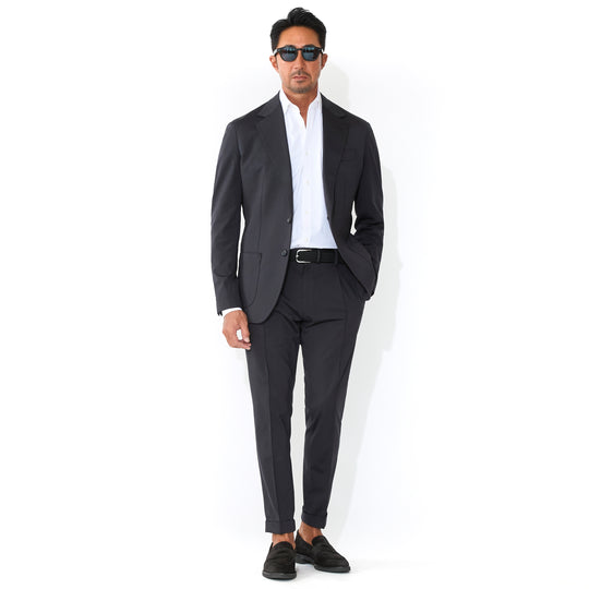 ヤヌスカーフ スエード アンライニング コインローファー ブラック