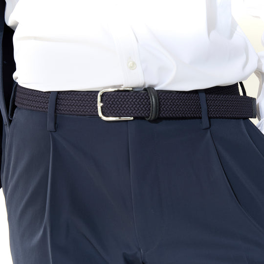 【干場自腹買い】ゴムメッシュベルト ネイビー