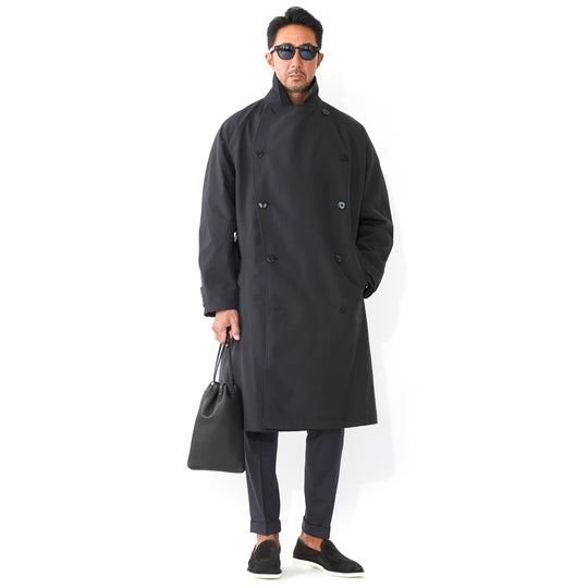 Coulisse 巾着袋 サドルレザー ブラック