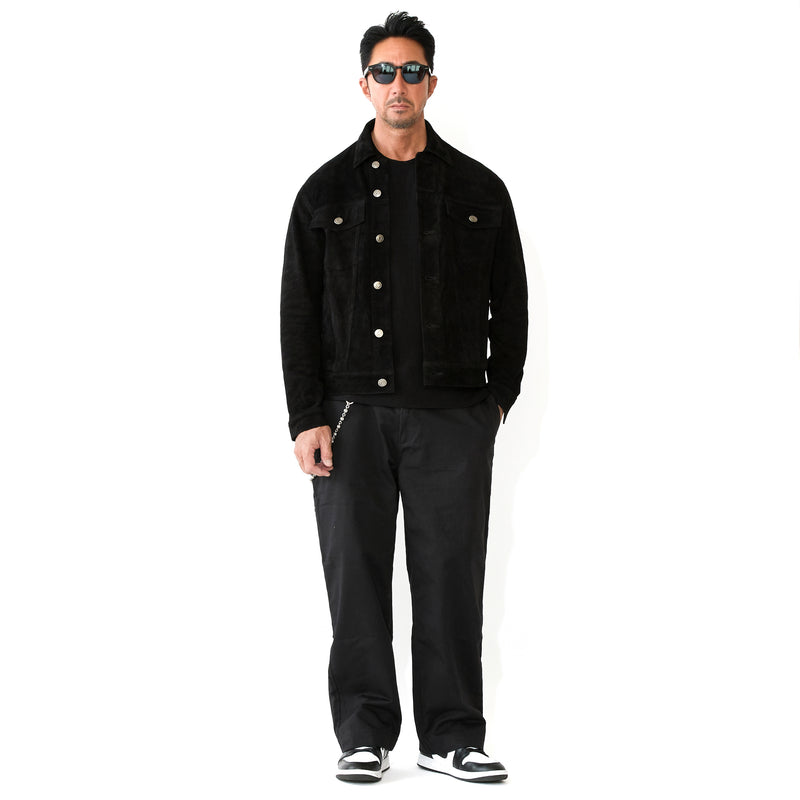 干場別注 トラッカーストレッチジャケット NERO – MINIMAL WARDROBE