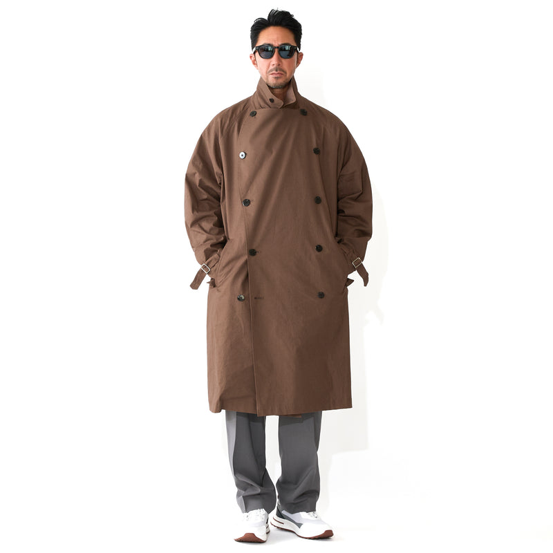 トレンチコート コットンリネン ブラウン – MINIMAL WARDROBE