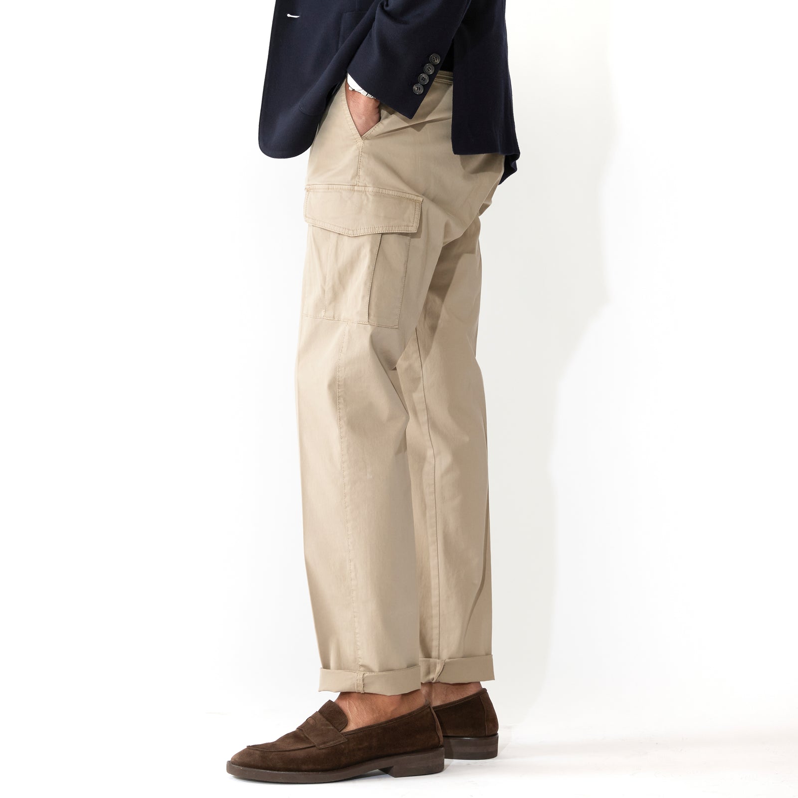 26SS 干場別注モデル カーゴパンツ ANNAPOLIS ベージュ – MINIMAL WARDROBE