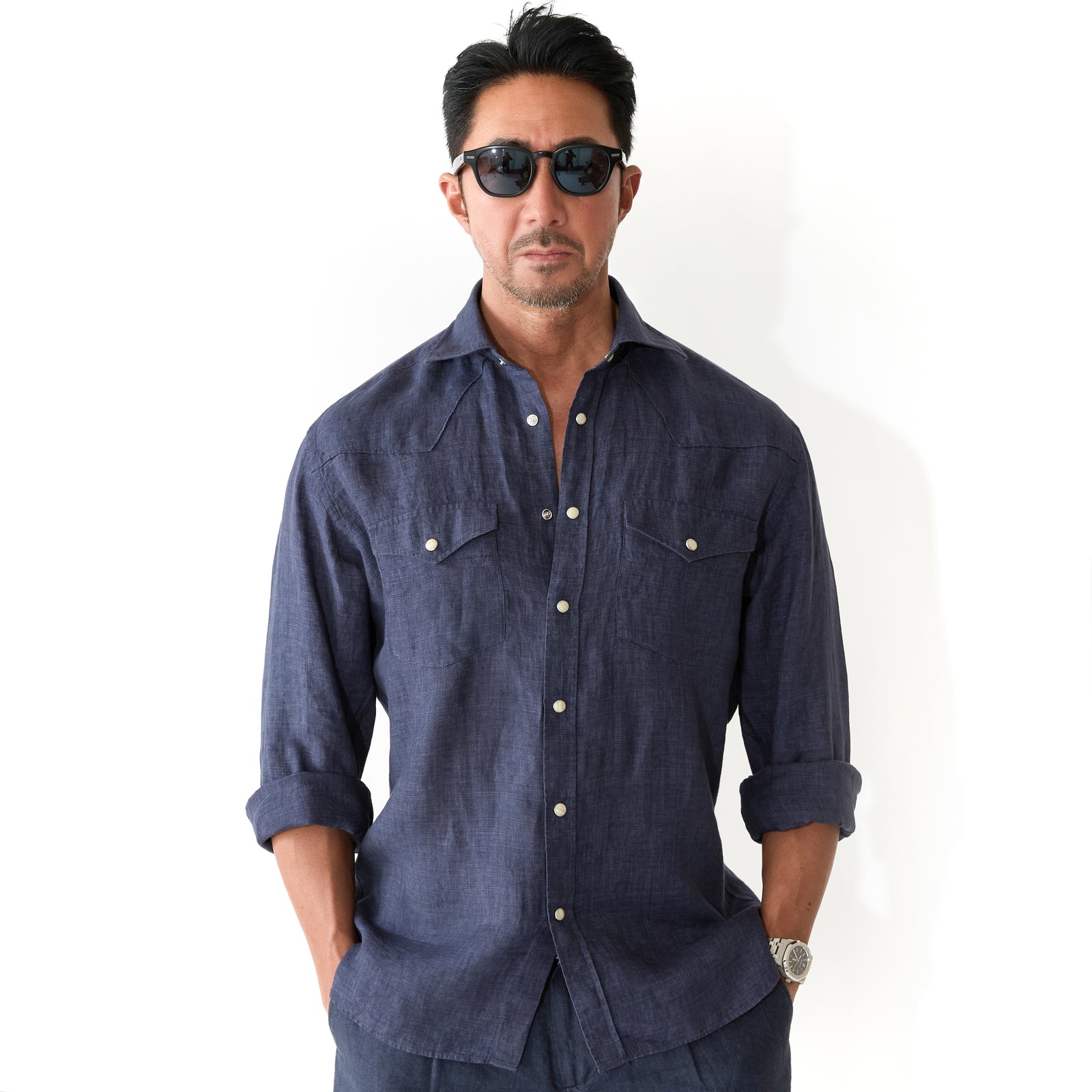 LINEN ワイヤーウォッシュシャツ Deuxieme Classe（ドゥーズィエムクラス）の「LINEN ワイヤー