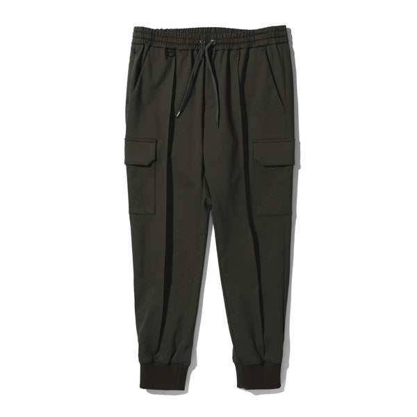 Duplex Cotton Jersey トラベルスリムカーゴジョガー カーキ