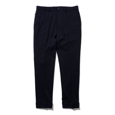 Duplex Wool Jersey スリムテーパード トラベルスラックス コスモネイビー