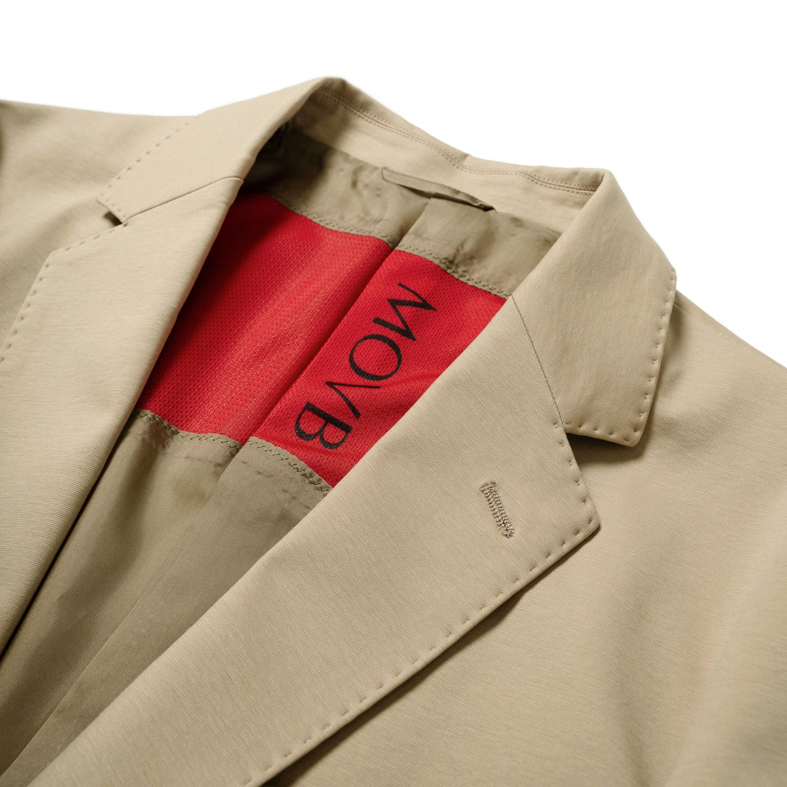 MOVB Duplex Cotton Jersey 2Bシングルジャケット 44 Duplex Cotton Jersey シングル2Bノッチド・トラベルジャケット