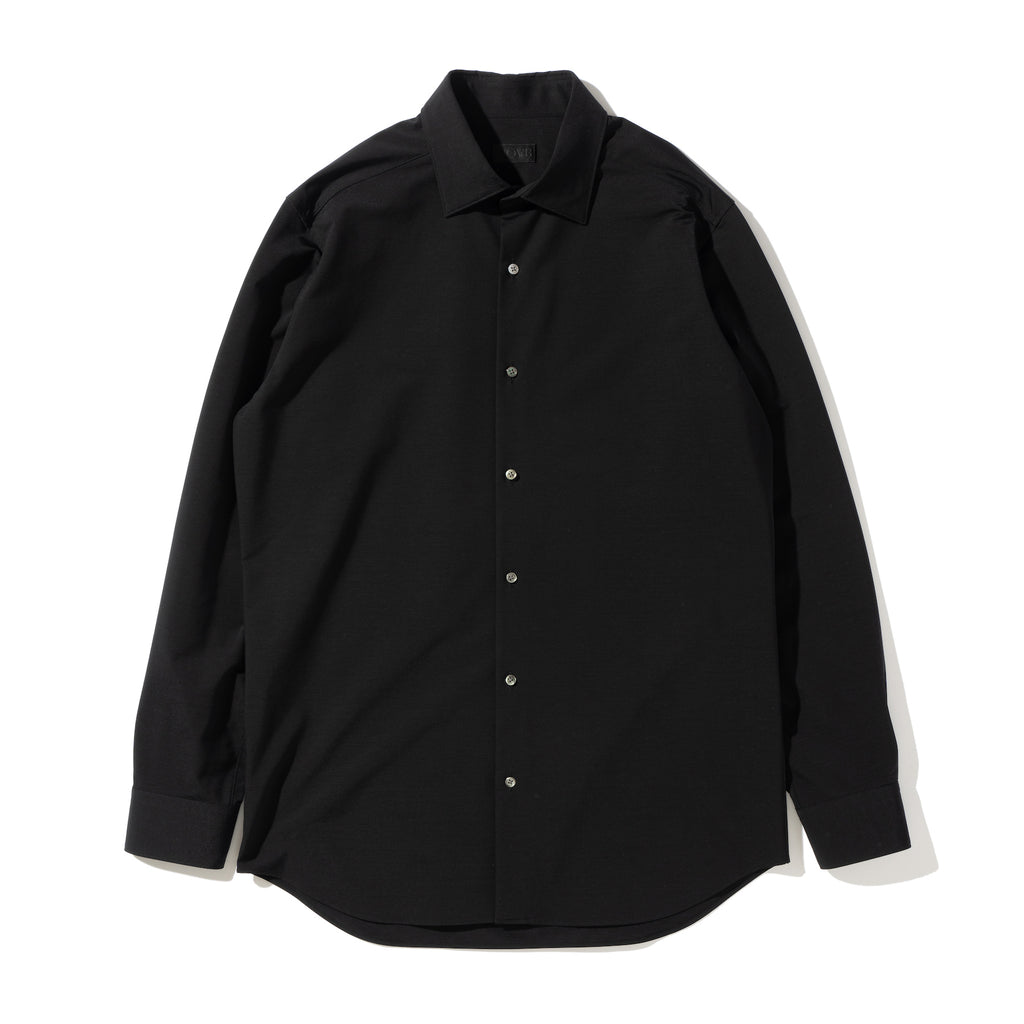 Super Sapphire Cotton Jersey セミワイドカラー テーラード