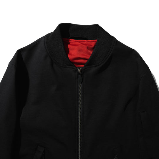 【新素材】Duplex Cotton Jersey<br>トラベルMA-1 ブラック