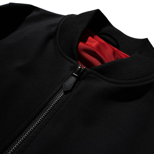 【新素材】Duplex Cotton Jersey<br>トラベルMA-1 ブラック