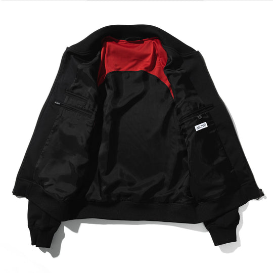 【新素材】Duplex Cotton Jersey<br>トラベルMA-1 ブラック
