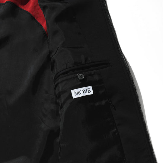 【新素材】Duplex Cotton Jersey<br>トラベルMA-1 ブラック